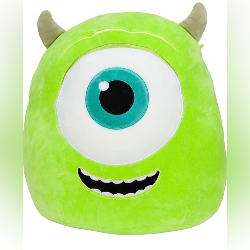 Squishmallows Official Kellytoy 10" Mike Wazowski - Disney Pixar Monsters Inc